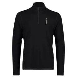 Mons Royale Heren Thermoshirt Cascade 1/4 Zipp Zwart Xxl