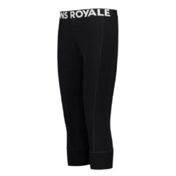 Mons Royale Thermo 3/4 Pant Voor Dames, Cascade Zwart L