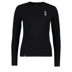 Mons Royale Thermo Long Sleeve Dames Shirt, Cascade Zwart M
