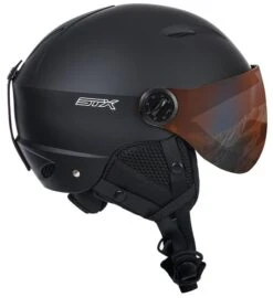 STX Skihelm Visor Junior Black XS