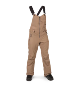 Volcom Dames Bib Overall Swift coffee M